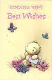 Best Wishes Open Card-
