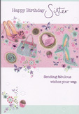 Sister Birthday Cards1865