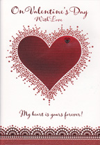 valentine card 1956