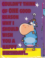 Humorous Birthday Cards1993