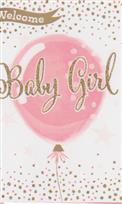 Birth Of Baby Girl Open Card-