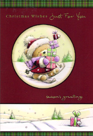 Christmas  Open Card-