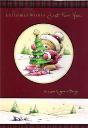 Christmas  Open Card-