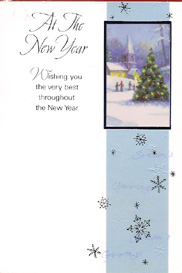 New Year Open Card-