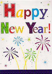 New Year Open Card-