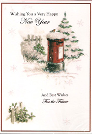 New Year Open Card-