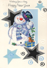 New Year Open Card-