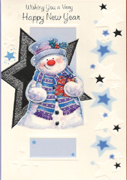 New Year Open Card-