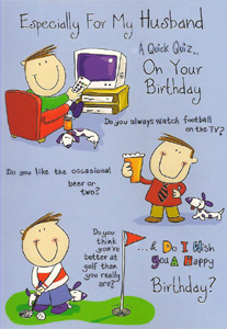 Birthday Husband Card-