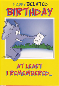 Birthday Belated Card-