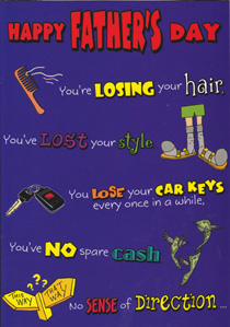 Fathers Day Dad Father Card-