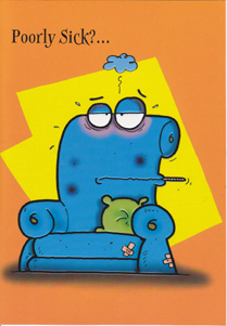 Get Well Open Card-