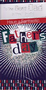 Fathers Day Dad Father Card-