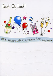 Good Luck Open Card-