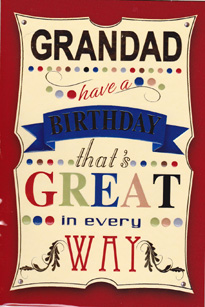 Birthday Grandad  Card-