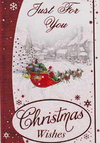 Christmas  Open Card-