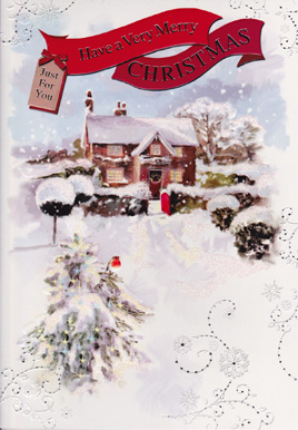 Christmas  Open Card-