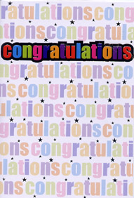 Congratulations Open Card-