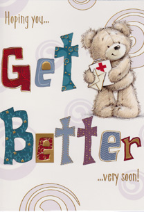 Get Well Open Card-