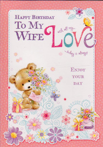 Birthday Wife Card-