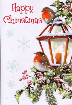 Christmas  Open Card-