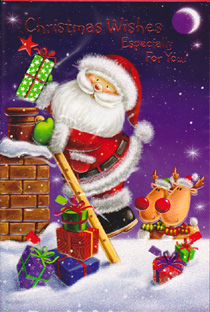 Christmas  Open Card-