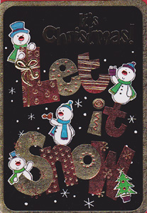 Christmas  Open Card-