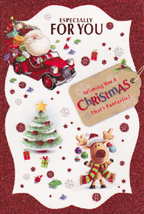 Christmas  Open Card-