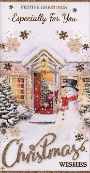 Christmas  Open Card-