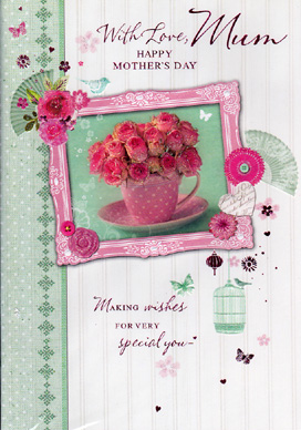 Mothers Day Mum Mother Card-