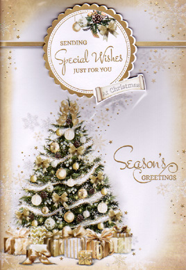 Christmas  Open Card-
