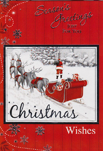 Christmas  Open Card-