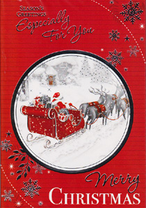 Christmas  Open Card-
