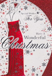 Christmas  Open Card-
