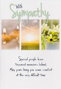Symphathy Open Card-