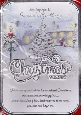Christmas  Open Card-