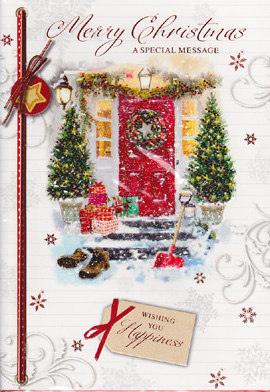 Christmas  Open Card-