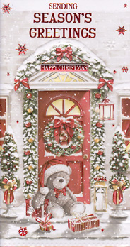 Christmas  Open Card-