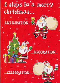 Christmas  Open Card-
