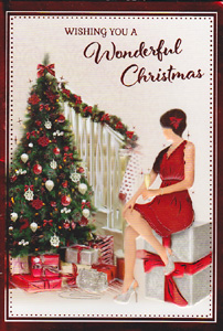 Christmas  Open Card-