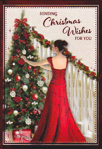 Christmas  Open Card-