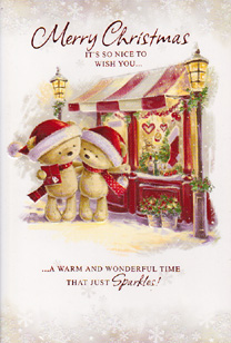 Christmas  Open Card-