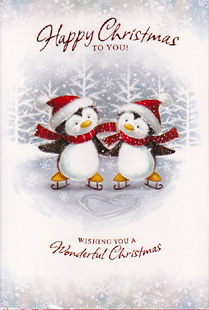 Christmas  Open Card-