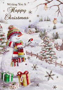 Christmas  Open Card-