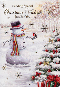 Christmas  Open Card-