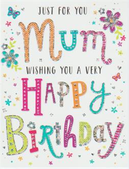 Birthday Mum Mother Card-