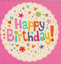 Birthday Open Card-