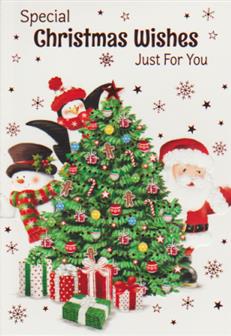 Christmas  Open Card-