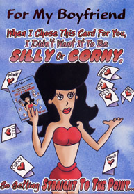 Valentine Girl-Boyfriend Open Card-