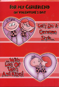 Valentine Girl-Boyfriend Open Card-